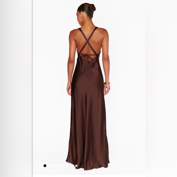 Show Me Your MuMu Brown Maxi Dress - Picture 2 of 4